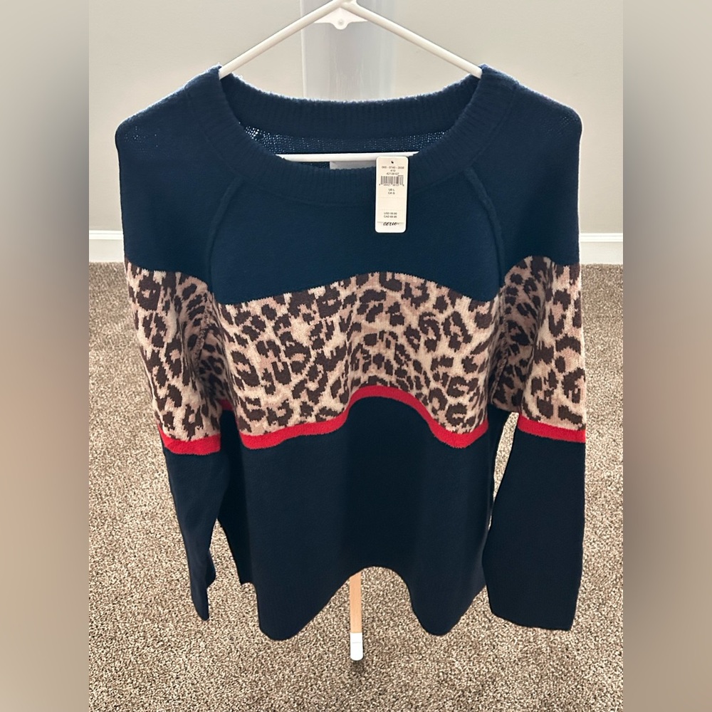 aerie Real Good Oversize Long Sleeve Cozy Pullover Crew Sweater Large NWT
